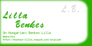 lilla benkes business card